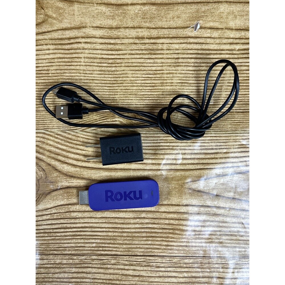 Roku Streaming Stick (2nd Generation) Purple 3500X  & Power Adapter, NO Remote‎